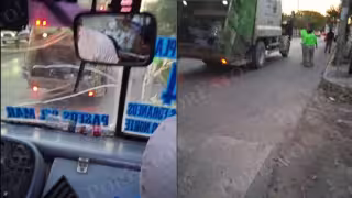 Accidente entre Ruta 44 y camión de basura deja a trabajadora presuntamente lesionada en avenida Nichupté de Cancún