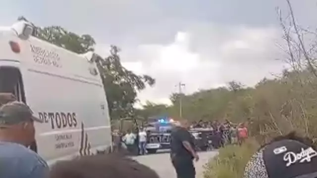 La Policía Estatal acordonó el área y esperó la llegada del SEMEFO.