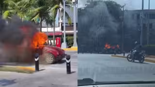 Las autoridades señalaron que el incendio habría sido provocado por una aparente falla mecánica en el motor