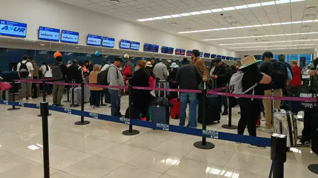 El aeropuerto de Mérida mantiene sus operaciones con normalidad