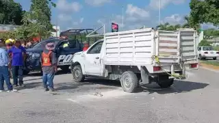 Ladrón de vehículo sufre accidente y es detenido en Playa del Carmen