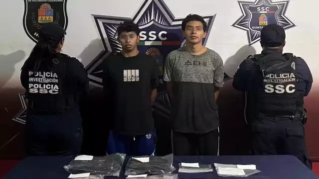 Los detenidos fueron presentados por la SSC de Quintana Roo.