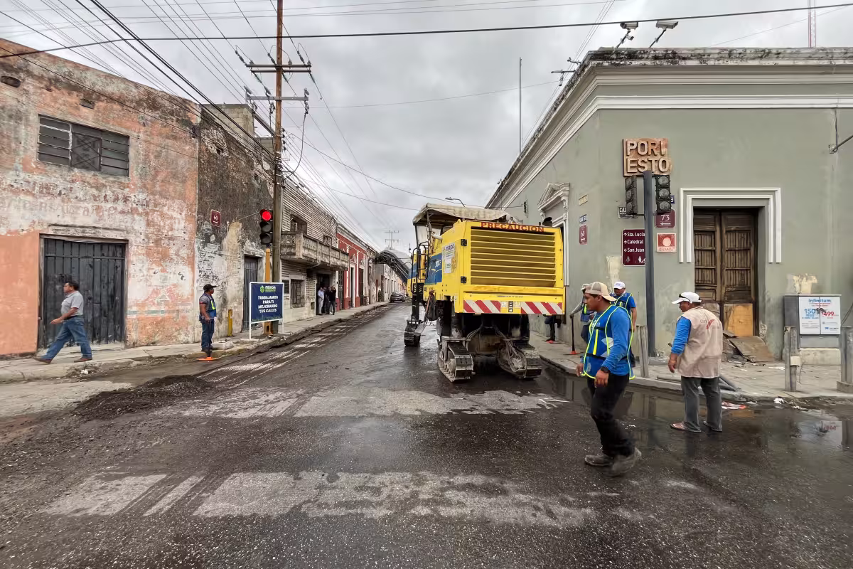 Cierran la calle 60 del Centro Histórico de Mérida por obras ...