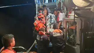 La mujer fue trasladada por la Novena Región Naval