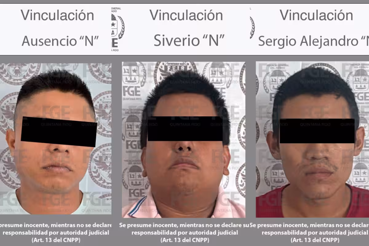 Vinculan a proceso a tres hombres por presunta extorsión en Cancún ...