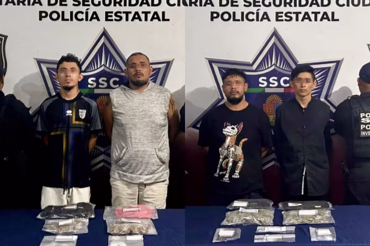 Por presunta posesión de drogas, detienen a cuatro hombres en distintos ...