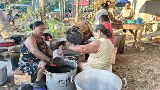 Cocinan en honor a la Purísima Concepción en Pisté: feligreses expresan su amor con tradiciones culinarias y religiosas