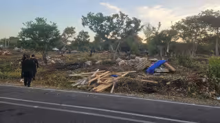 Desalojan a invasores de un terreno propiedad del IVEY en San José Tecoh al Sur de Mérida