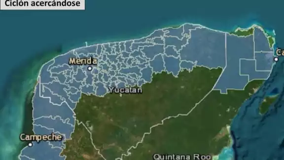 Autoridades notifican de la inminente tormenta tropical Milton en Yucatán.