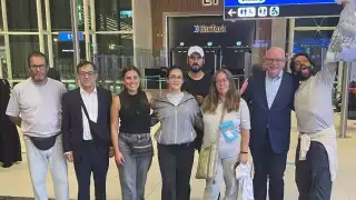 El grupo hizo una escala en Estambul antes de continuar su viaje a CDMX.