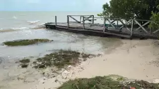 Chetumalenses reportan el abandono de la playa “Dos Mulas" por las autoridades