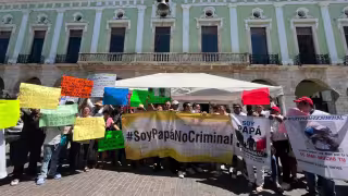 Hasta 13 años sin ver a sus hijos: padres protestan en Mérida y denuncian fallas judiciales