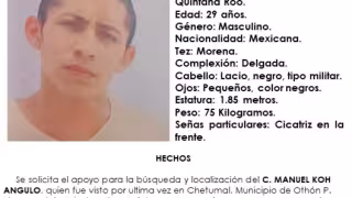Desaparece joven en Chetumal, fue visto por última vez en marzo