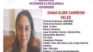 Activan ficha de búsqueda por desaparición de Diana Carreón en Cancún