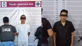 Los detenidos fueron identificados como Abezaid “N”, de 30 años de edad y José Antonio “N”, de 33 años de edad