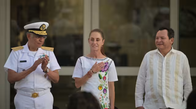 Claudia Sheinbaum inaugura Hospital Naval de Yucalpetén en Progreso