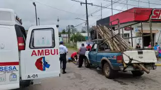 El hombre incidentado fue trasladado al hospital para ser debidamente tratado.