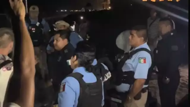 En una playa famosa de la Zona Hotelera de Cancún, se organizó sin permisos legales un rave