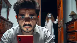 Luego de revisar el video, el hombre se percató que logró captar un sonido aterrador