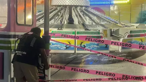 Debido al accidente, el juego mecánico fue clausurado Debido al accidente, el juego mecánico fue clausurado