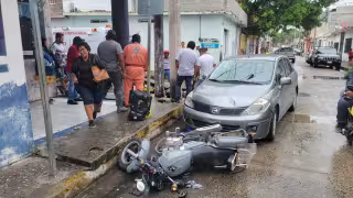 Dos mujeres terminan gravemente lesionadas en Ciudad del Carmen tras ser impactadas por un coche