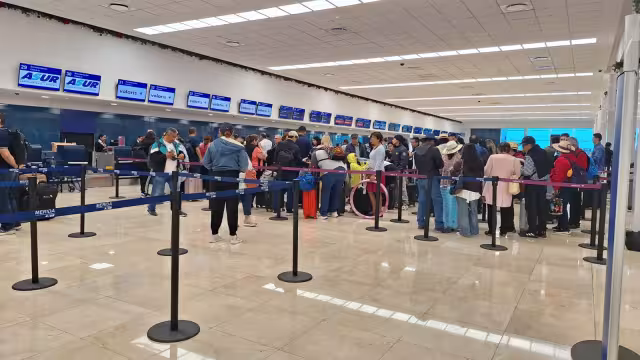 La terminal “Manuel Crescencio Rejón”  registró la llegada cuatro aeronaves