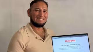Luis Antonio Franco Burgos se registra en Morena para la Coordinación Municipal en Seybaplaya