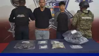 Los detenidos fueron puestos a disposición de la autoridad.