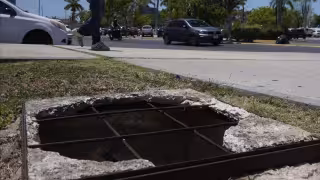 Más de 160 registros dañados ponen en riesgo a peatones en el Centro Histórico de Campeche