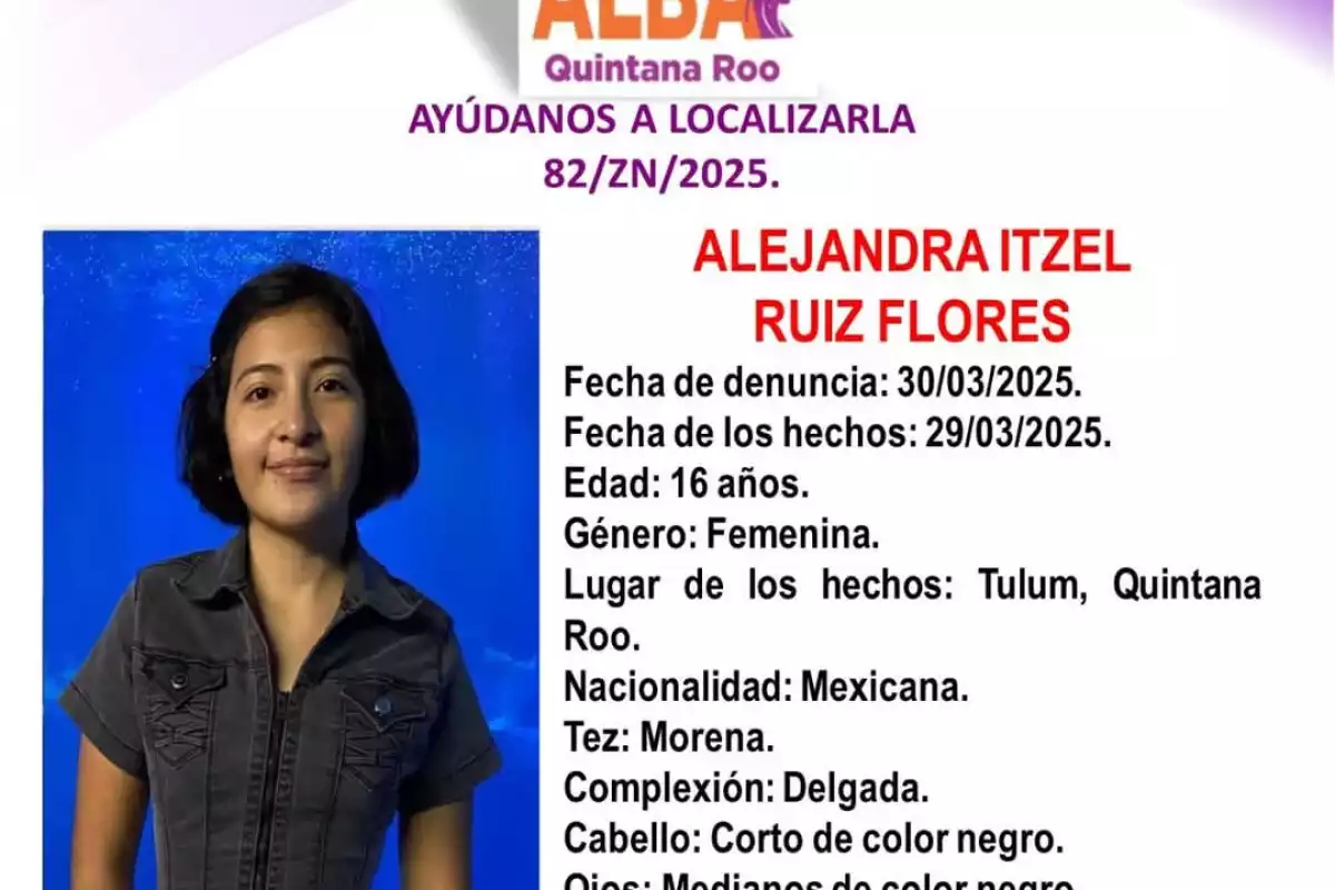 Activan otra ficha por desaparición de una menor en Tulum - PorEsto