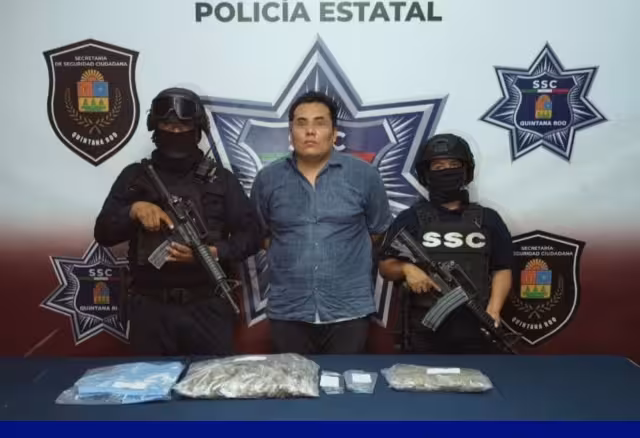 Un presunto narcomenudista fue detenido por la Policía Estatal en el fraccionamiento Vista Real