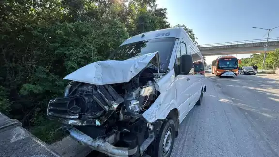Ninguno de los conductores resultó lesionado en el accidente