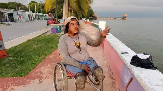 Carlos Alejandro Ballina Tuyub se dedica a la albañilería