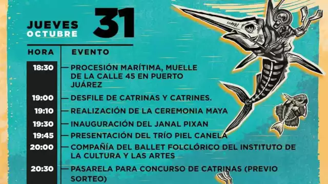 El Hanal Pixán de Puerto Juárez contará con concursos, presentaciones y desfile de catrinas