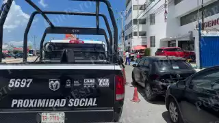 Hombre resulta herido por pistola de diábolos  durante intento de asalto en Cancún 