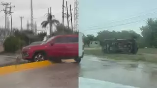Viernes aparatoso en Cancún: Lluvias y exceso de velocidad provocaron al menos cuatro accidentes en  boulevard Colosio  