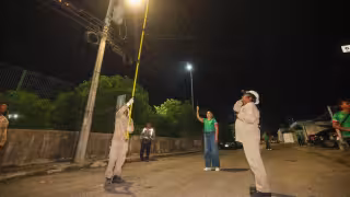 Mérida moderniza su alumbrado: cambian miles de lámparas a tecnología LED en Ciudad Caucel
