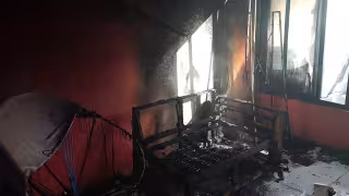 Incendio en vivienda de la colonia Obrera de Mérida deja a mujer con quemaduras de segundo grado