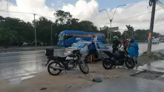 El accidentado no fue llevado al hospital debido a que sus lesiones eran solo golpes leves