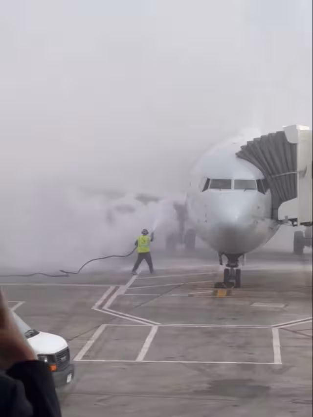 Personal tratando de sofocar el incendio