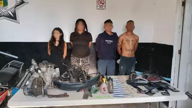 Cinco personas fueron detenidas, entre ellas un menor de edad