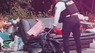 Descubren un Cuerpo embolsado en Residencial Caribe