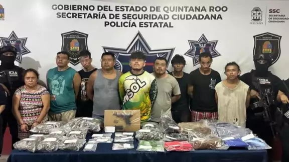 Las nueve personas estarían relacionadas con narcomenudeo
