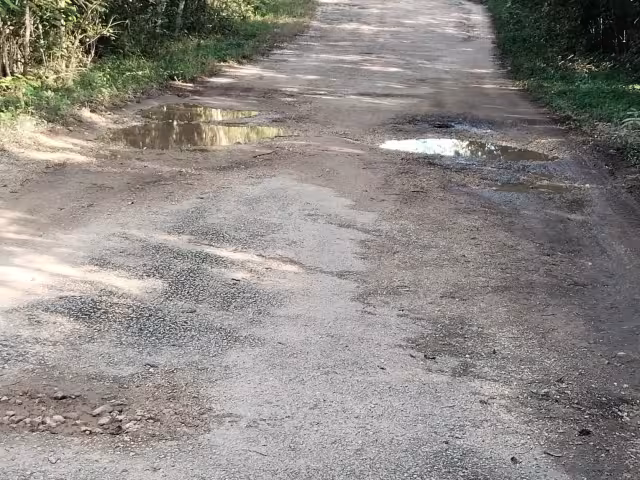Los aguaceros causaron la pérdida de pavimento, se formen charcos y lodazales