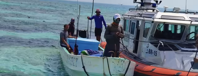 Los pescadores se encontraban en buen estado de salud