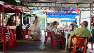 Ciudadanos tomaron fotos del evento y las subieron a redes sociales.