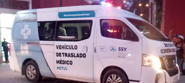 El menor fue trasladado a un hospital en Mérida