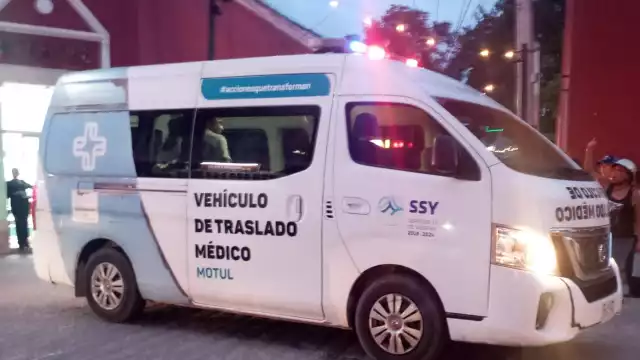 El menor fue trasladado a un hospital en Mérida