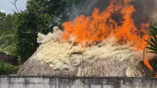 Incendio consume vivienda de huano en Peto