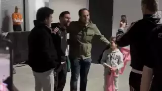 Checo saludó a Messi en Las Vegas